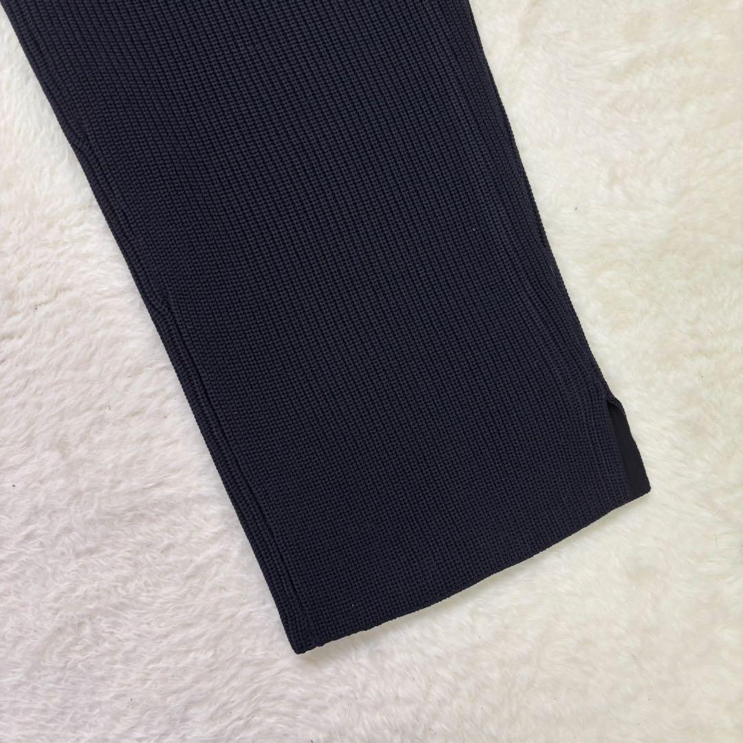 未使用級　PGG リブ編みパンツ Lサイズ ダークネイビー　冬用