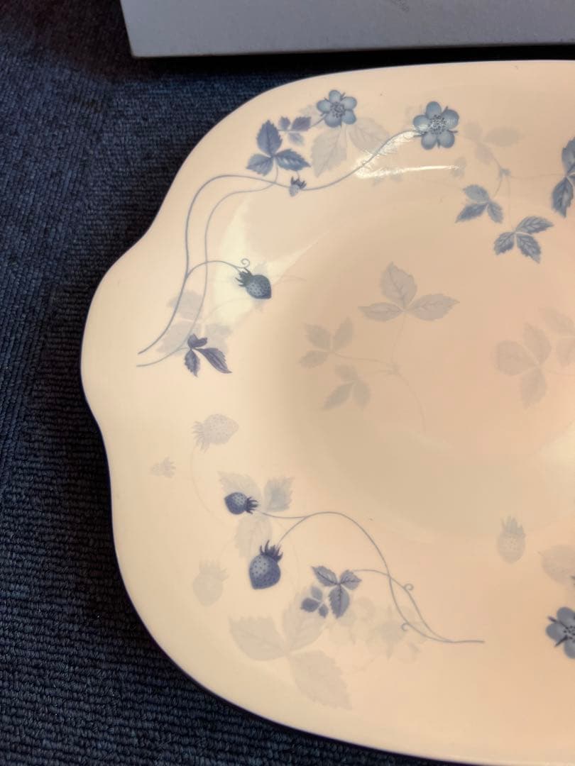 1044  ウェッジウッド　ストロベリーブルー　B&Bプレート　未使用