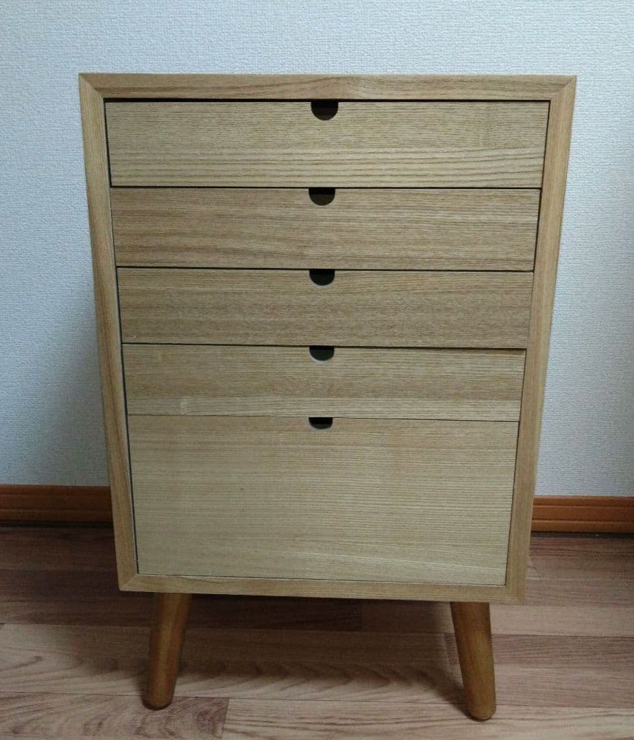 【訳あり　ネームプレート　予備ネジなし】多段チェスト＊５段タイプ＊