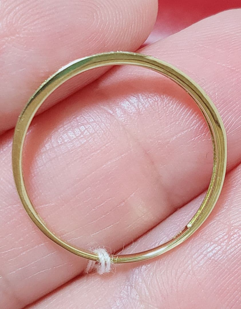 新入荷 未使用 k18YG ダイヤモンド0.30ct ハーフエタニティリング