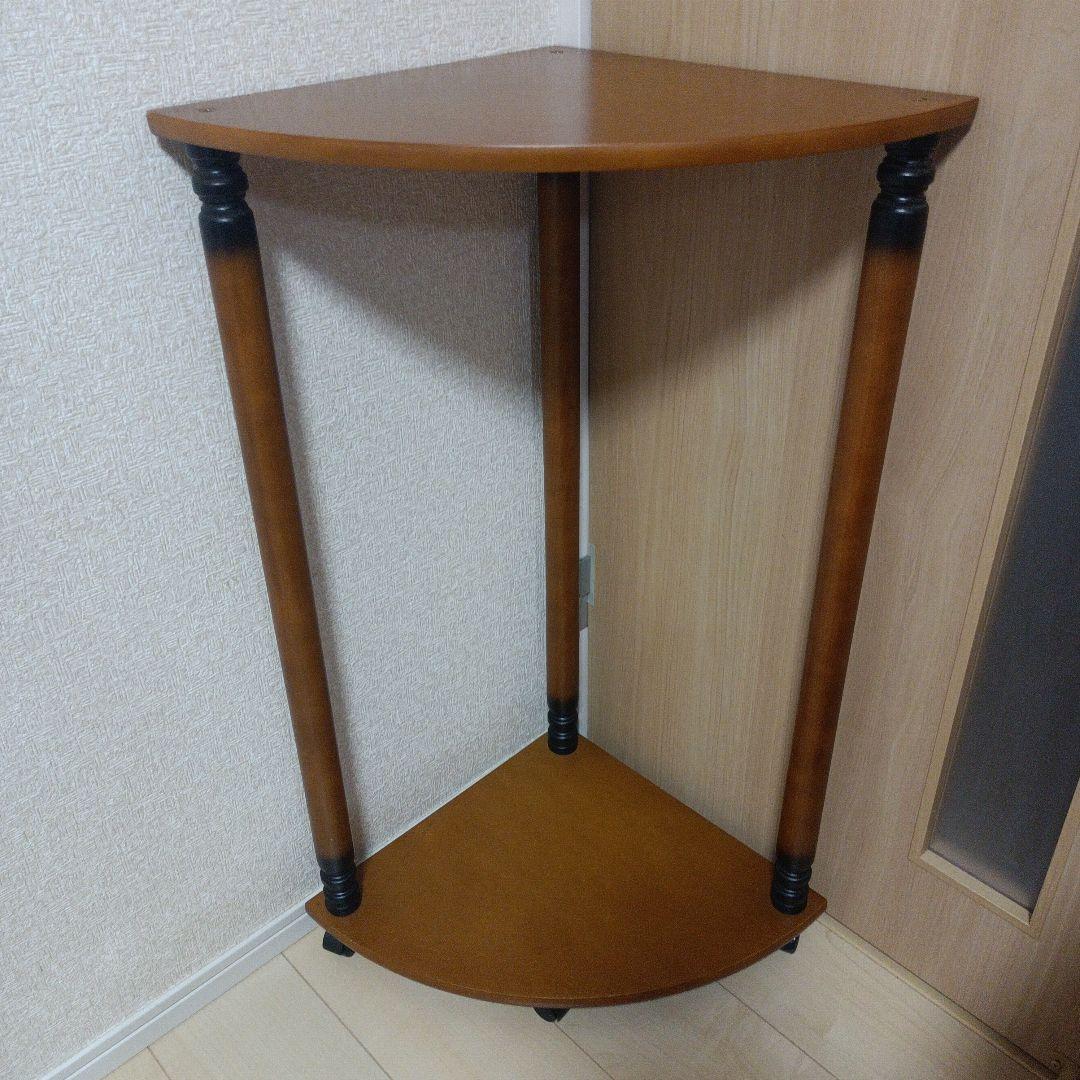 ヴィンテージ コーナーラック 木製 飾り棚 　ラック レトロ アンティーク
