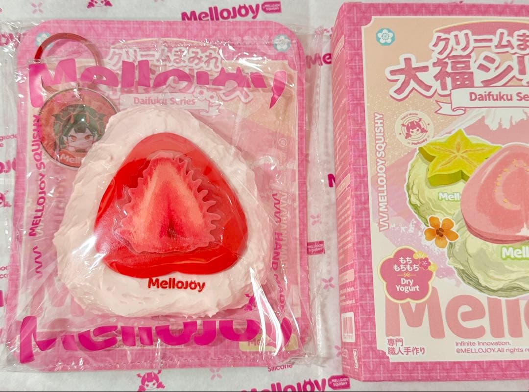 ① mellojoy 大福 クリーム ストロベリー いちご 苺 フルーツ