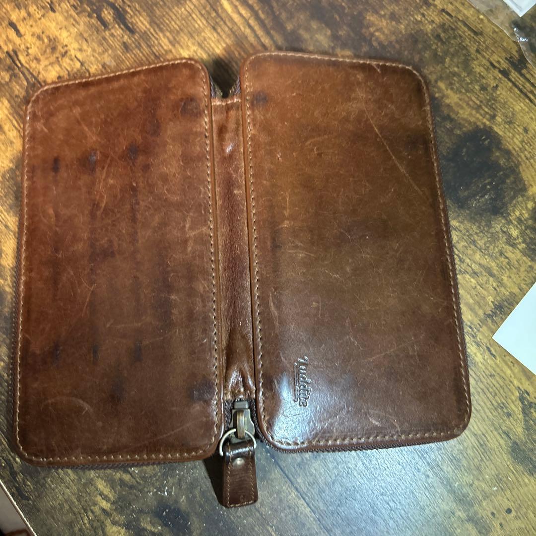 Luddite レザー 筆箱 ブラウン