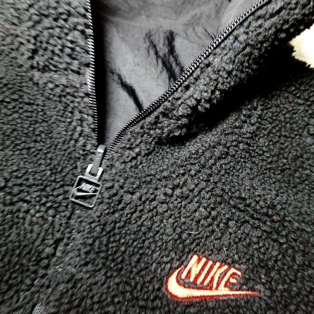 ★ナイキ★リバーシブルジャケット ボアフリースパーカー XL ナイロンジャケット