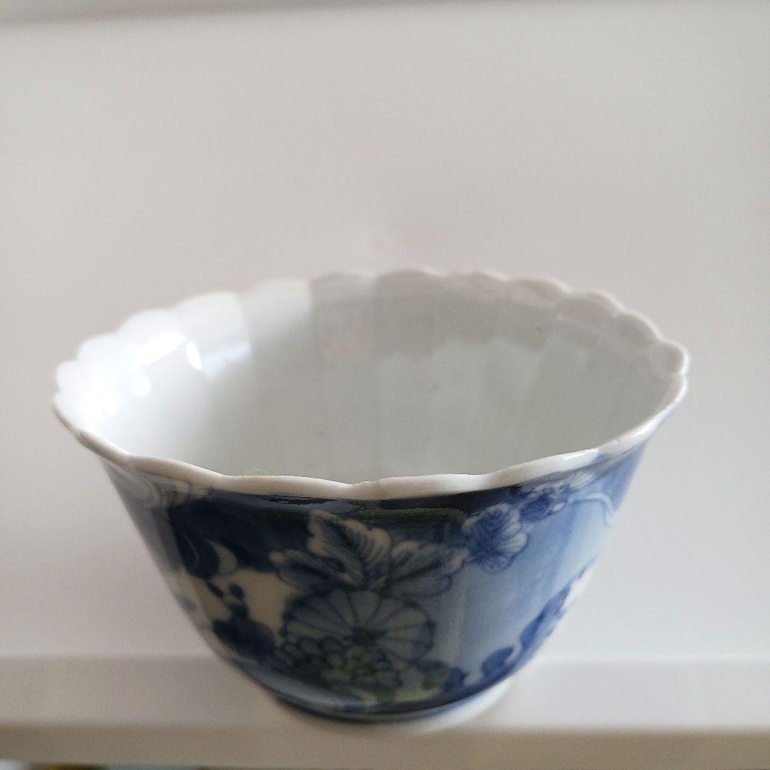 古伊万里　草花連弁