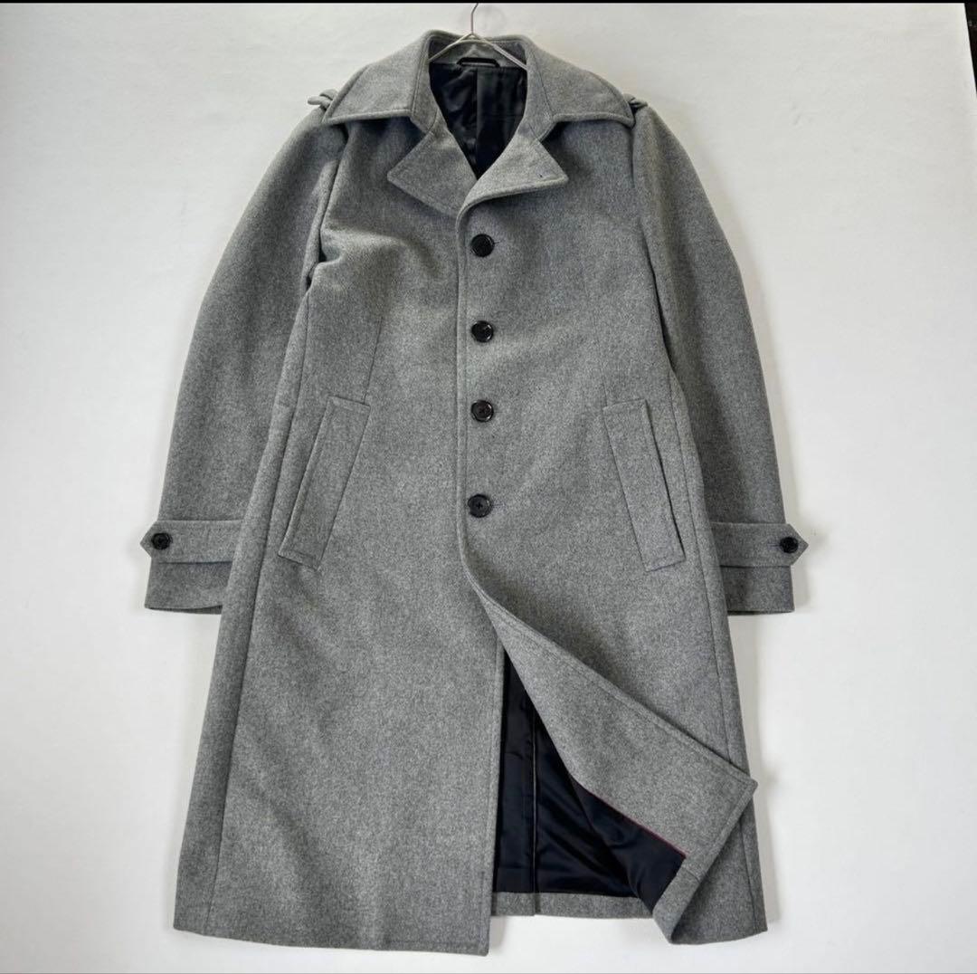 極美品✨エポカウォモ カシミヤ トレンチコート グレー 48