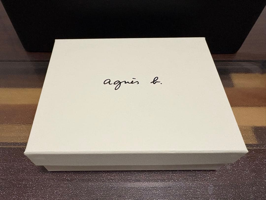 agnes b. ブラック 折り財布 二つ折り財布