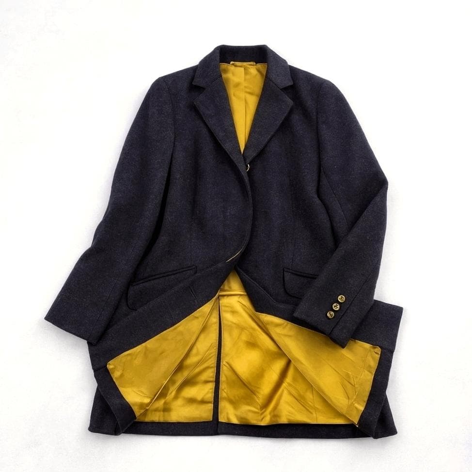 ひ*り様 未使用級✨ Paul Smith ウールコート 42 イタリア生地 ネ