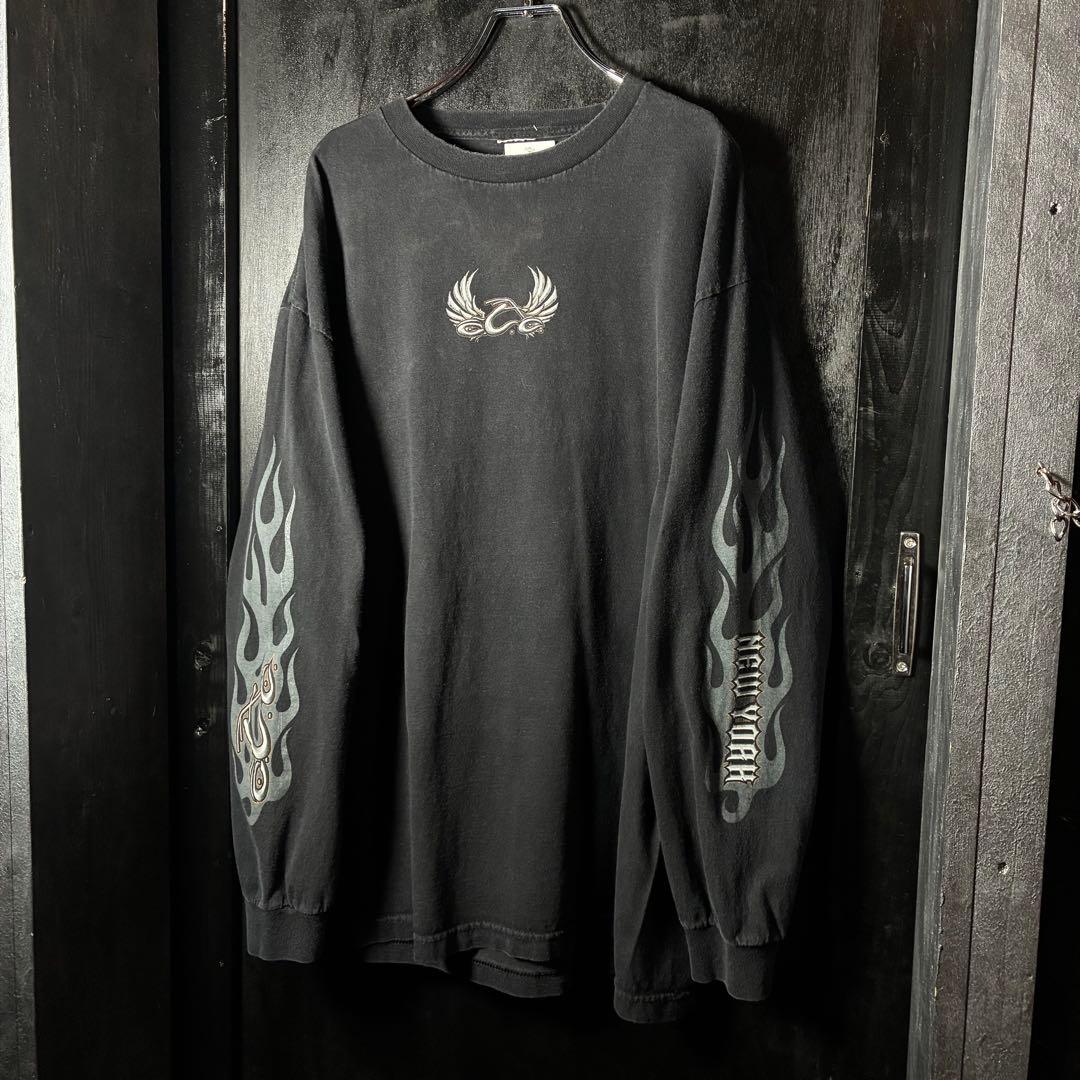 ORANGE COUNTY CHOPPERS ロンT 袖フレイム　チョッパー