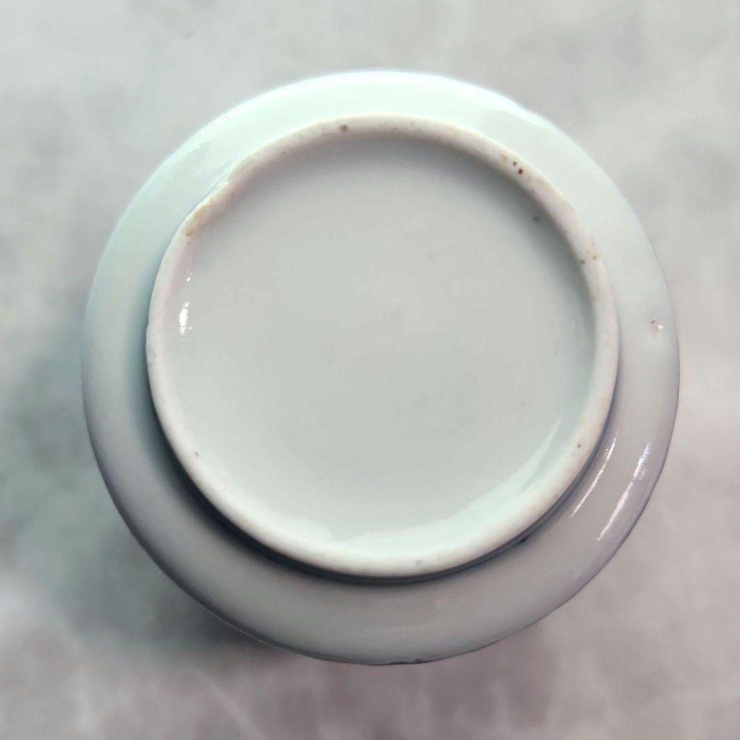 古伊万里　染付　蛸唐草　覗き　小猪口　江戸時代　向付　猪口　骨董　アンティーク