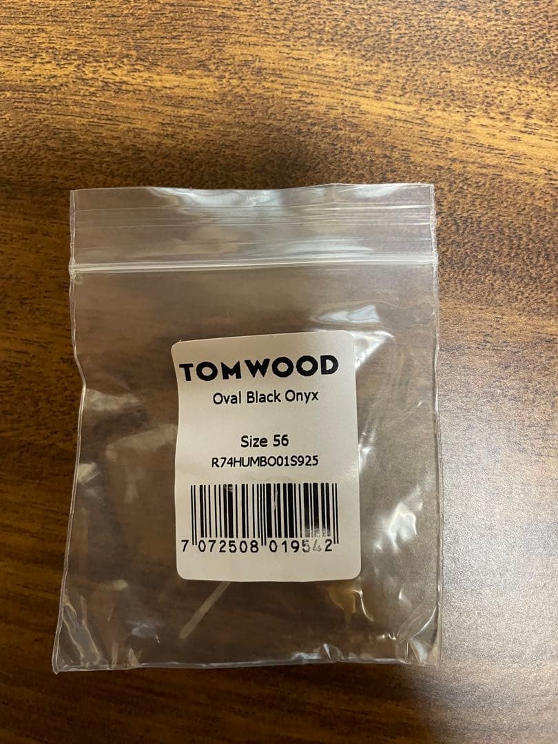 【美品】【TOMWOOD】Oval Black Onyx size56