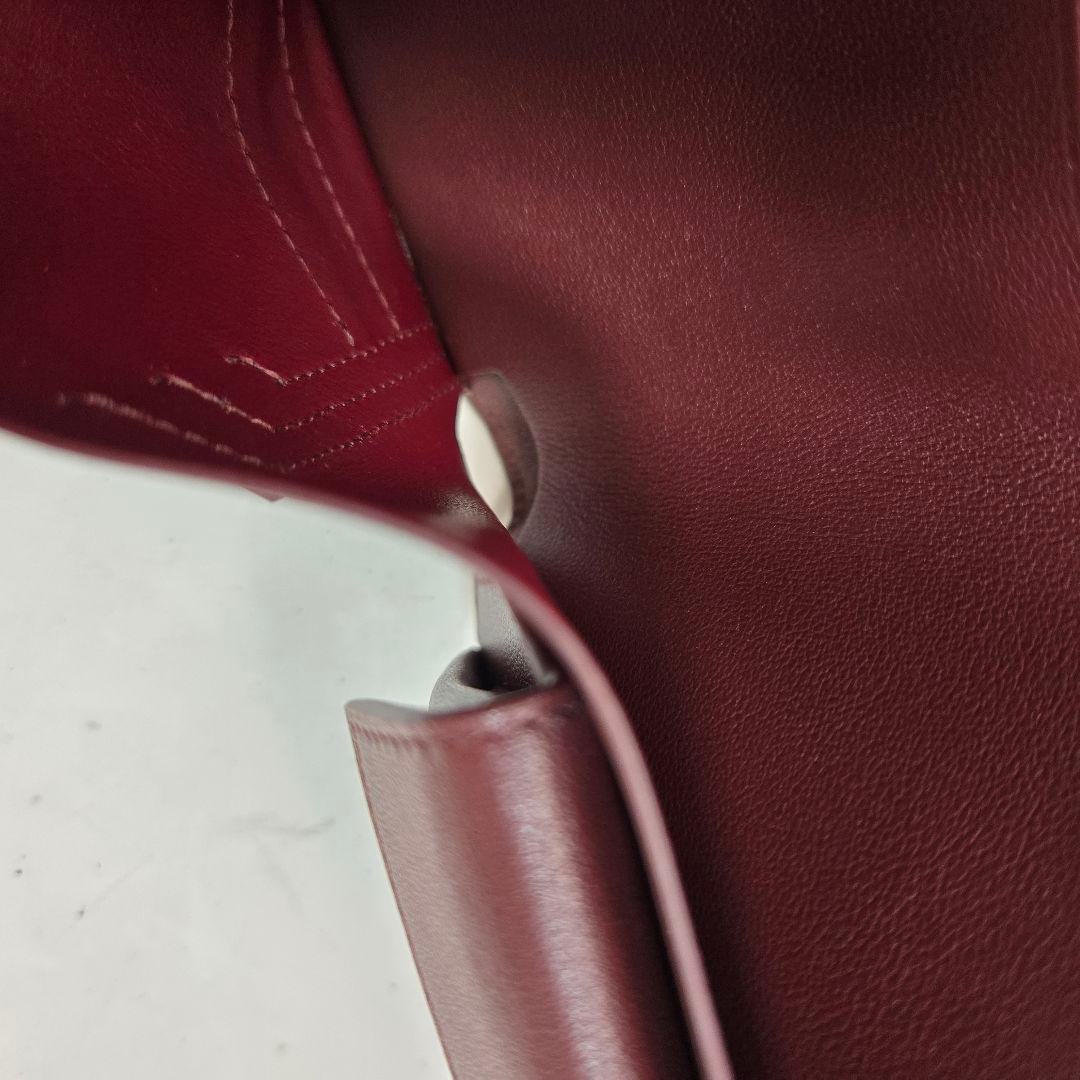 未使用箱付き Cartier 折財布 マストライン ブラック