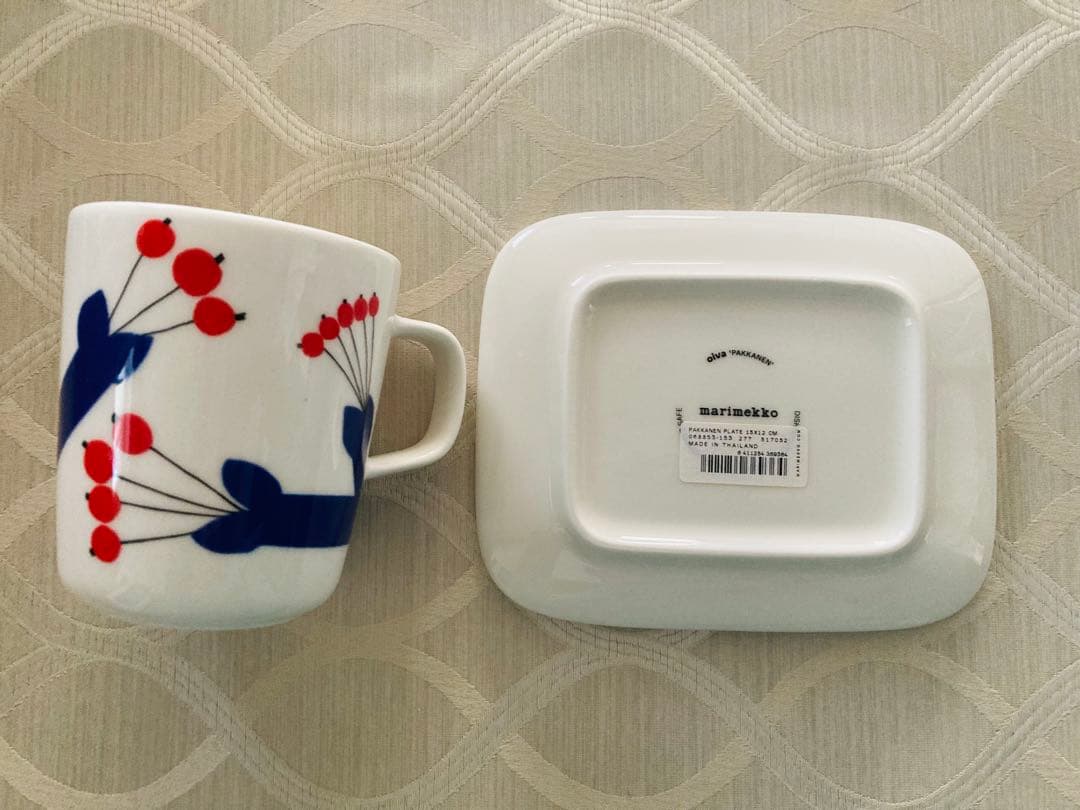 マリメッコ　パッカネン　プレート　マグカップセット