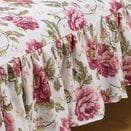 花柄ベッドカバー（フローレンス） レッド セミダブル