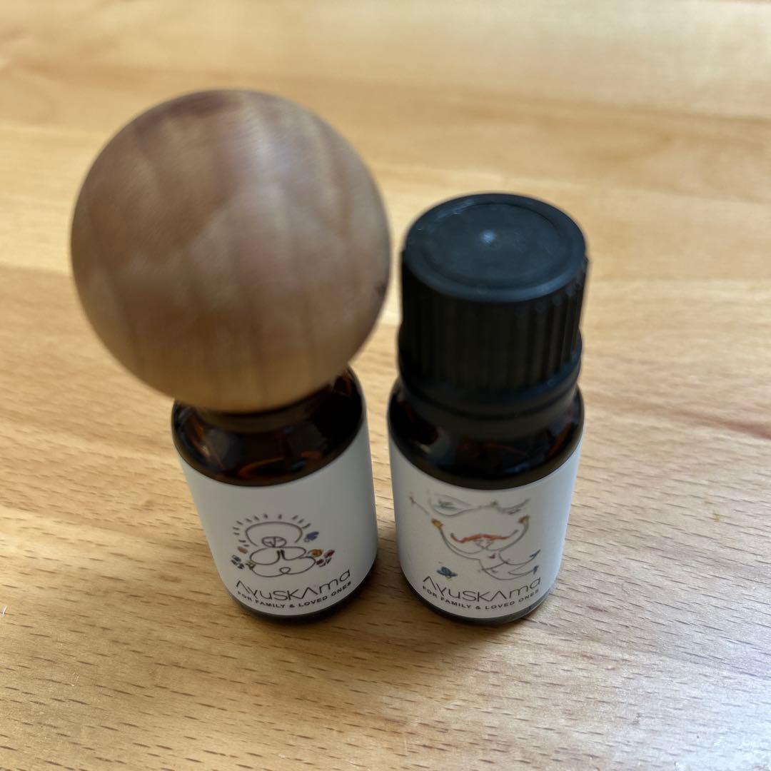 AYUSKAM エッセンシャルオイル 10ml 木製キャップ付き
