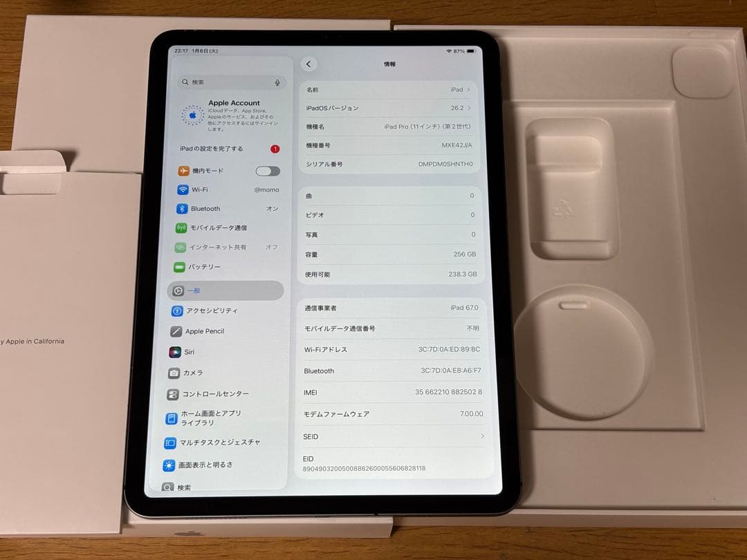 Apple Ipad Pro 11インチ256GB