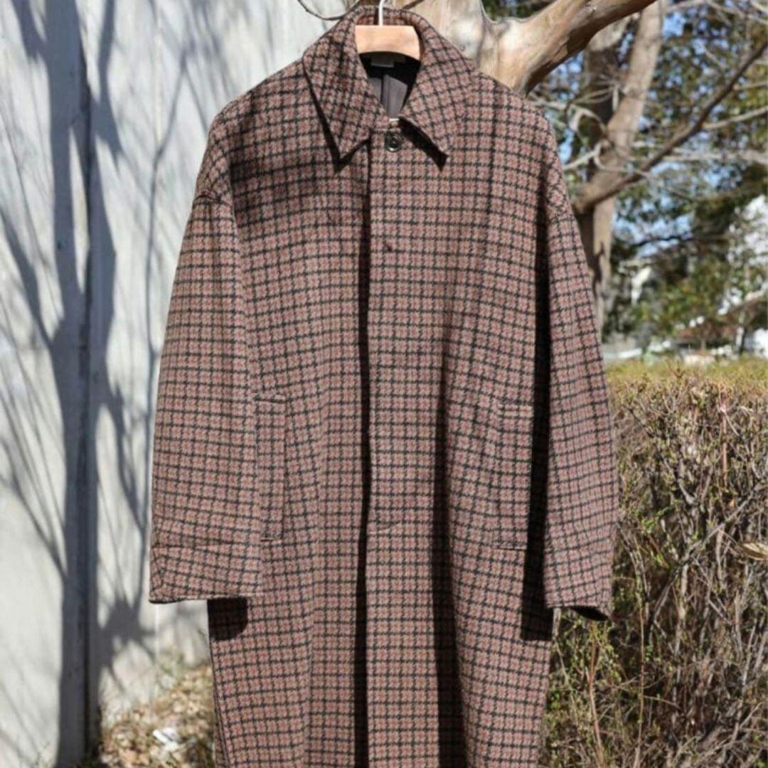 【美品】YOKE DOUBLE JACQUARD BALCOLLAR COAT