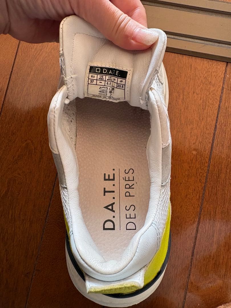 D.A.T.E. ホワイトスニーカー 37サイズ