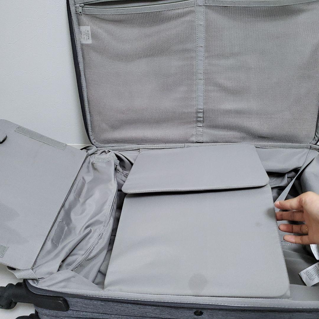 【廃盤品✨️希少】無印良品 半分の厚みで収納できるソフトキャリーケース 63L