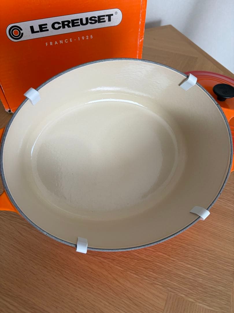 ル・クルーゼ　ココット オーバル　25cm オレンジ