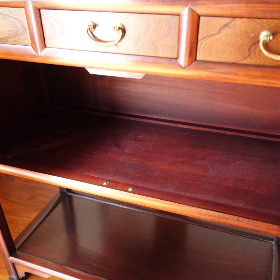 李朝家具 四方卓子 李朝棚 朝鮮棚 タクジャ 飾棚 民芸家具 鍵付