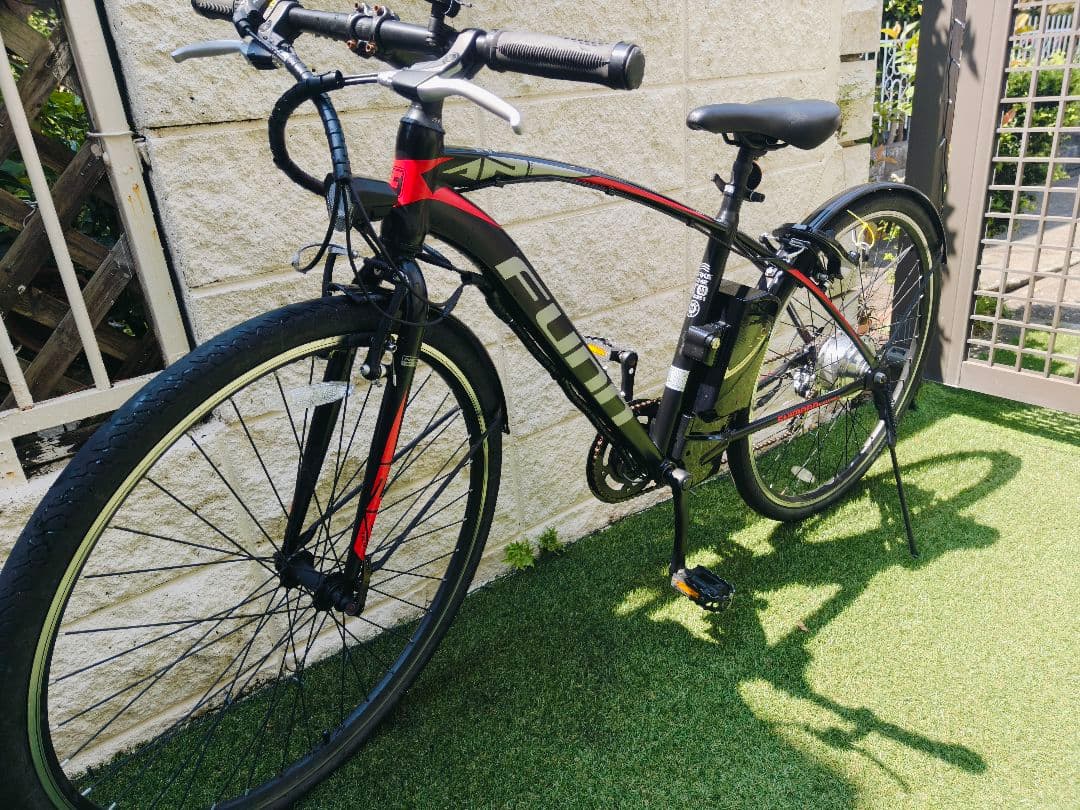 Fujin 電動自転車 26インチ 黒/赤