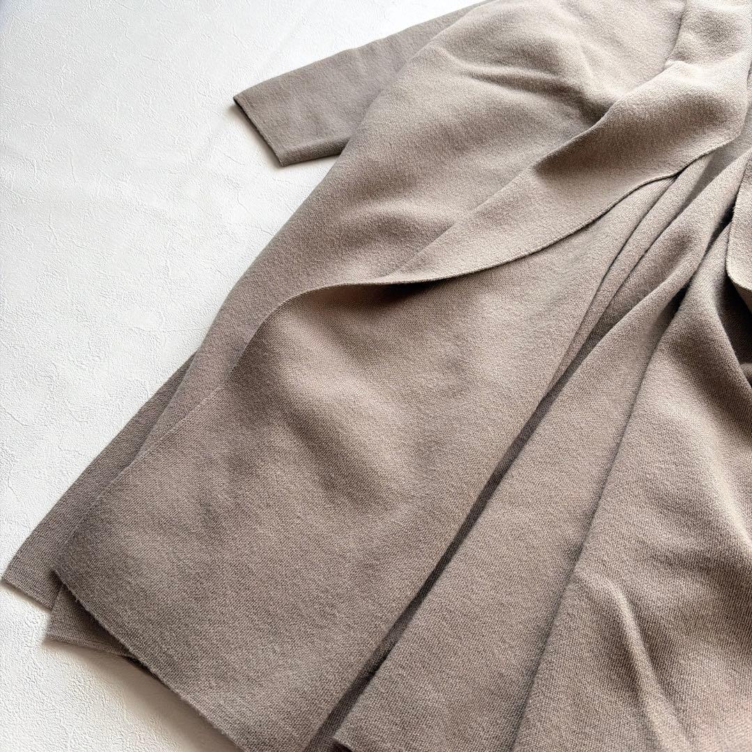 ドゥーズィエムクラス ウール スムースニットガウンコート F 日本製