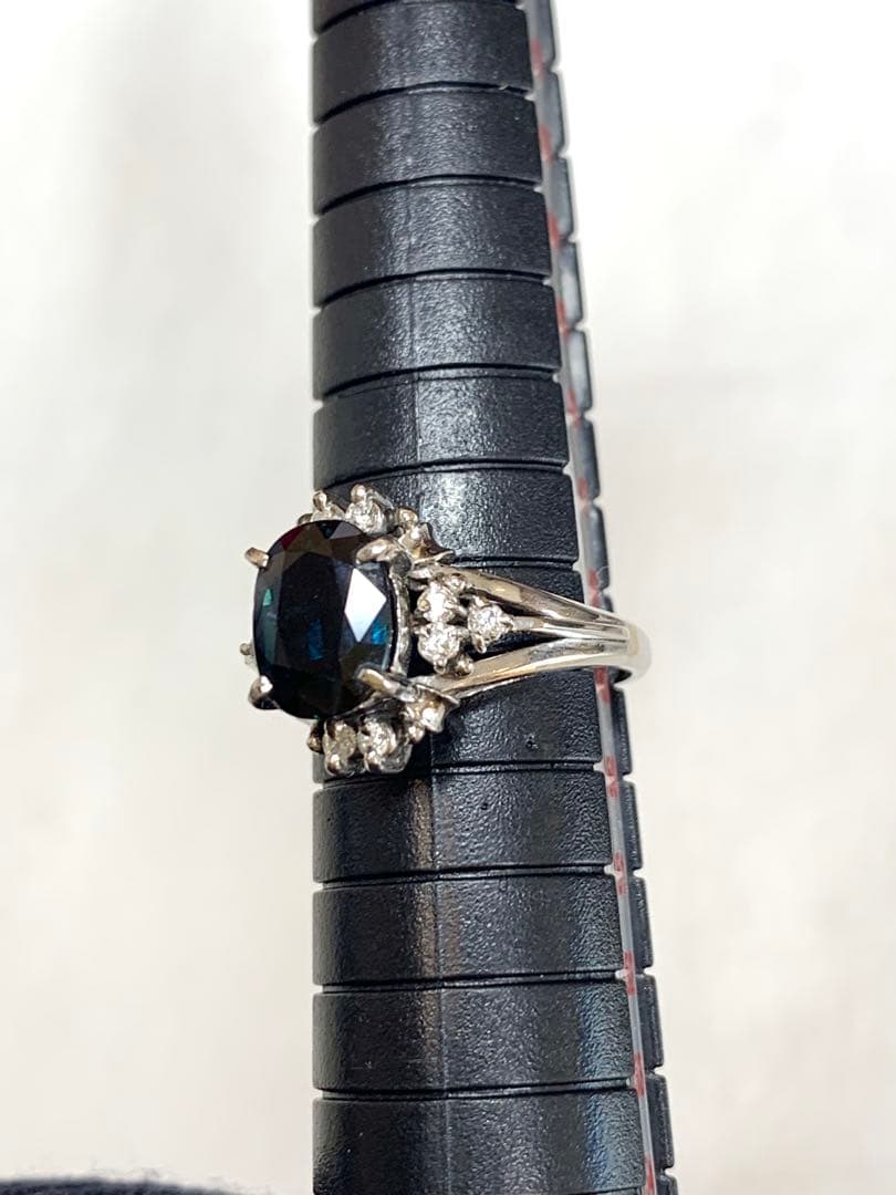 サファイア2.33ct Pt900リング　9号 美品