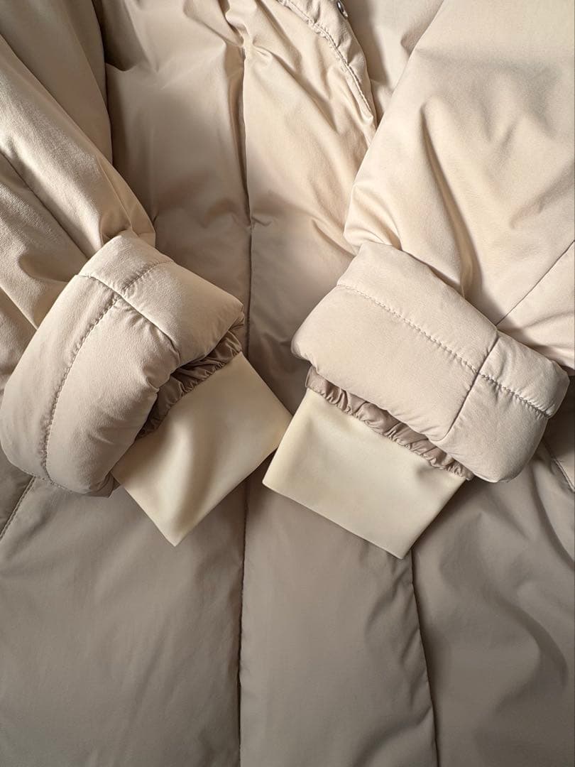 【超美品】ダンスキン　ハイロフトダウンコートMサイズ　サンドベージュ