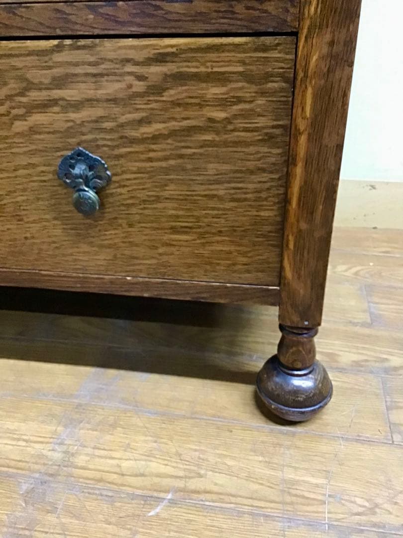 Misako☆管165☆イギリス製☆アンティーク☆オーク材☆4段チェスト