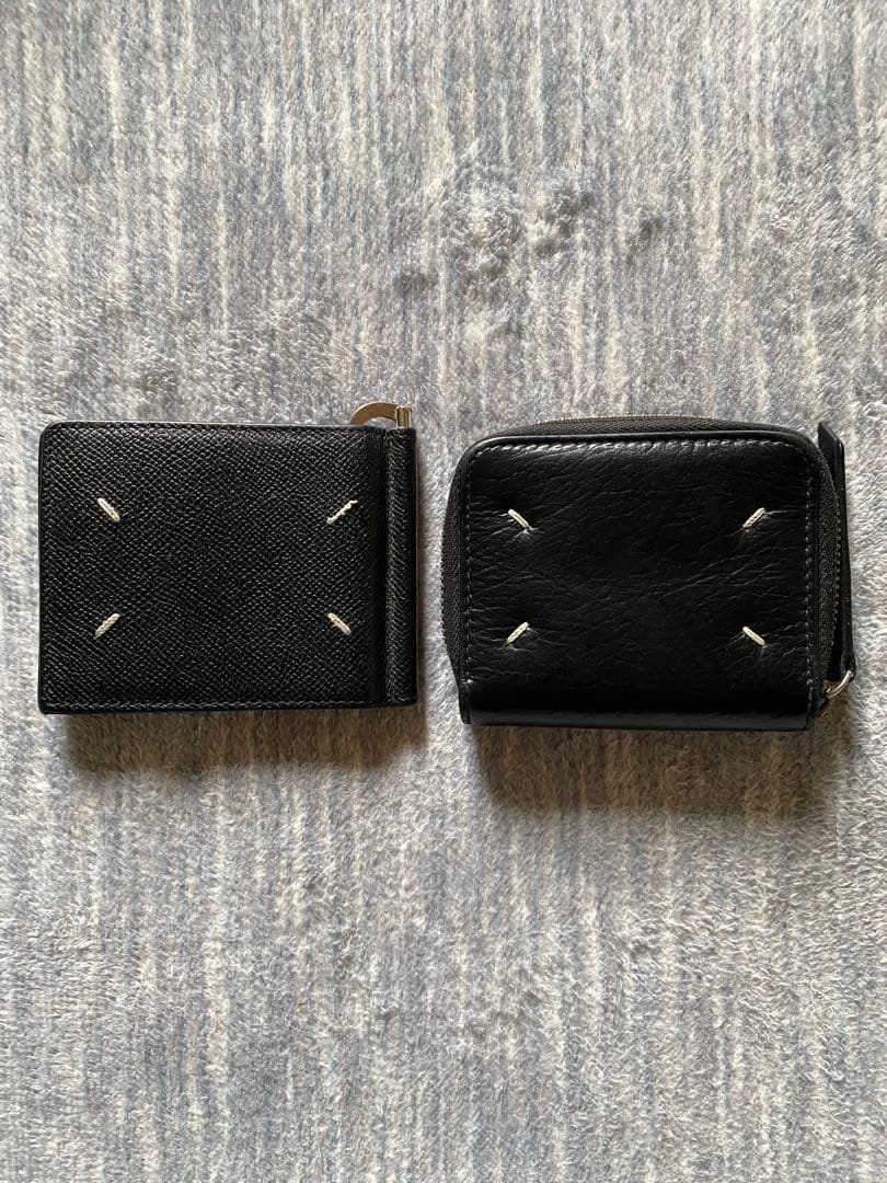 Maison Margiela ブラック マネークリップ 小銭入れ付き