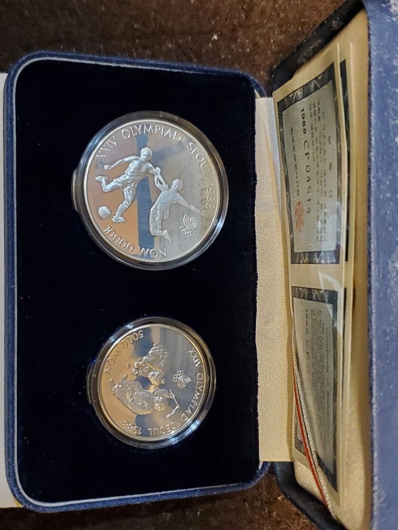 1988年 ソウルオリンピック 記念硬貨 2枚セット