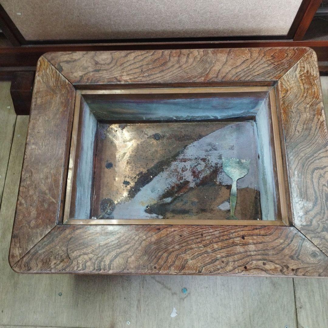 囲炉裏　火鉢　アンティーク　古民具　古民家　レトロ