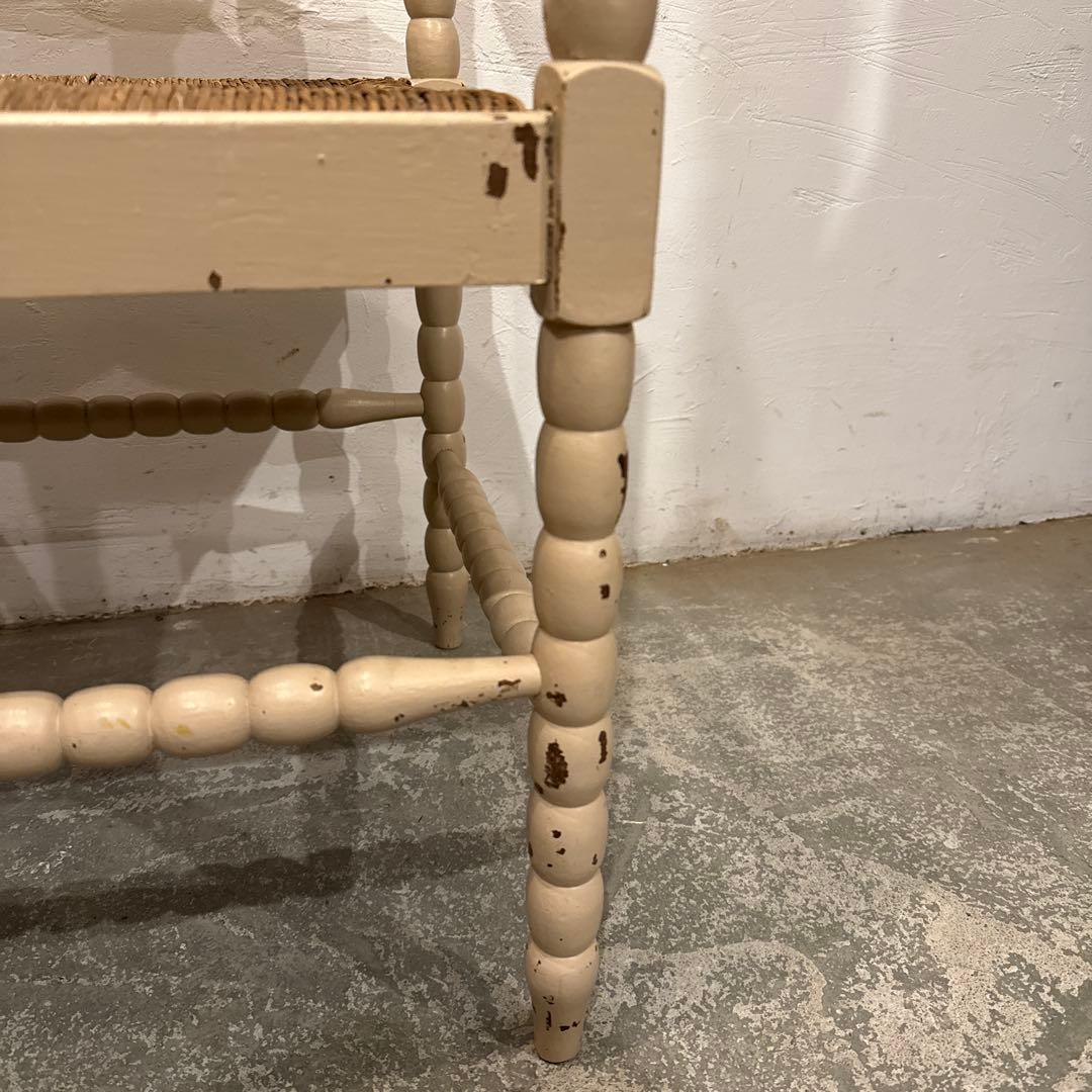 ちっち⚑︎プロフィール必読⚑︎ヴィンテージチェア　コーナーチェア藁座面　1