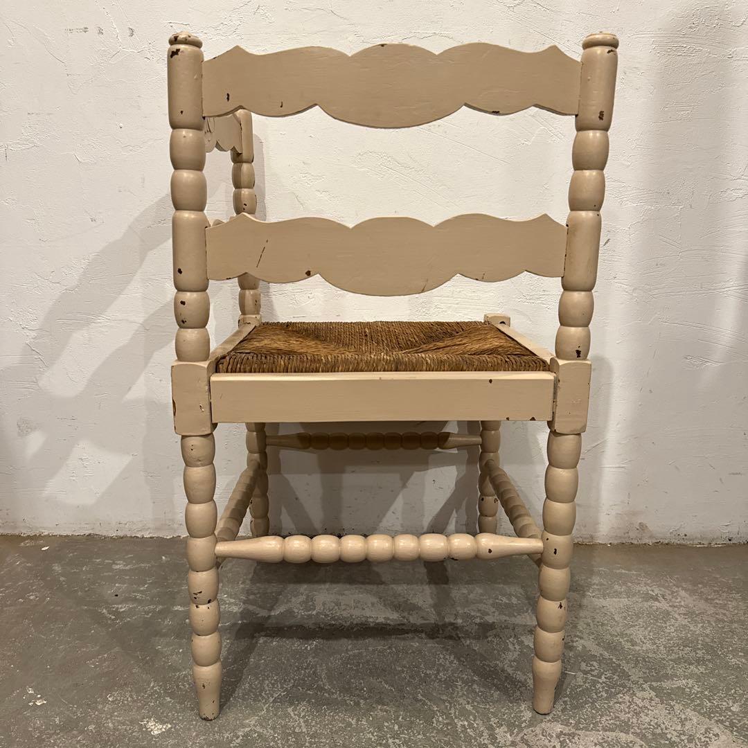 ちっち⚑︎プロフィール必読⚑︎ヴィンテージチェア　コーナーチェア藁座面　1