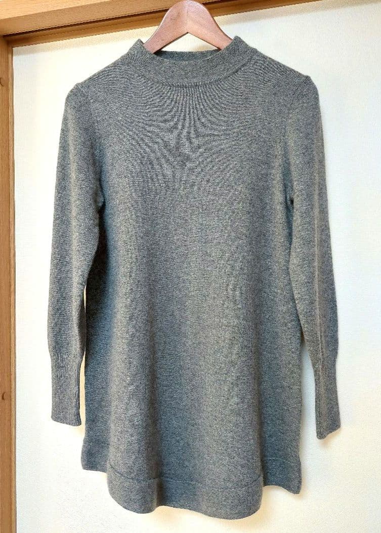 セオリーリュクス　カシミヤ100％ハイネック ニットチュニック　38 極美品✨