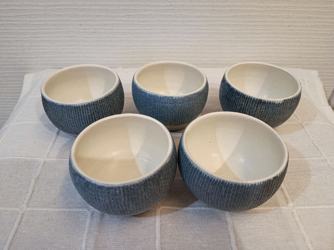 笠間焼　湯呑み5個セット　飯沼耕市氏作