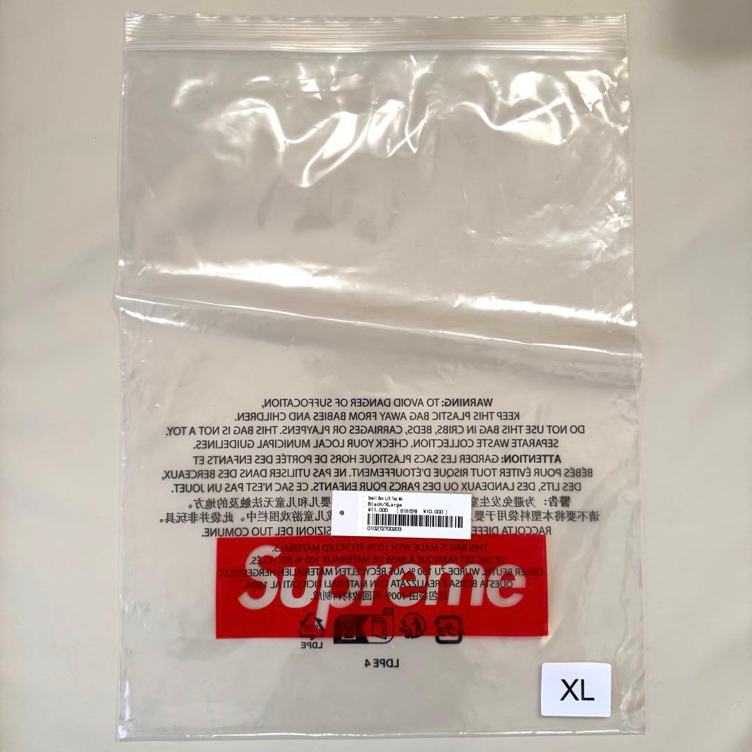 【美品】Supreme Small Box L/S Tee BlackサイズXL