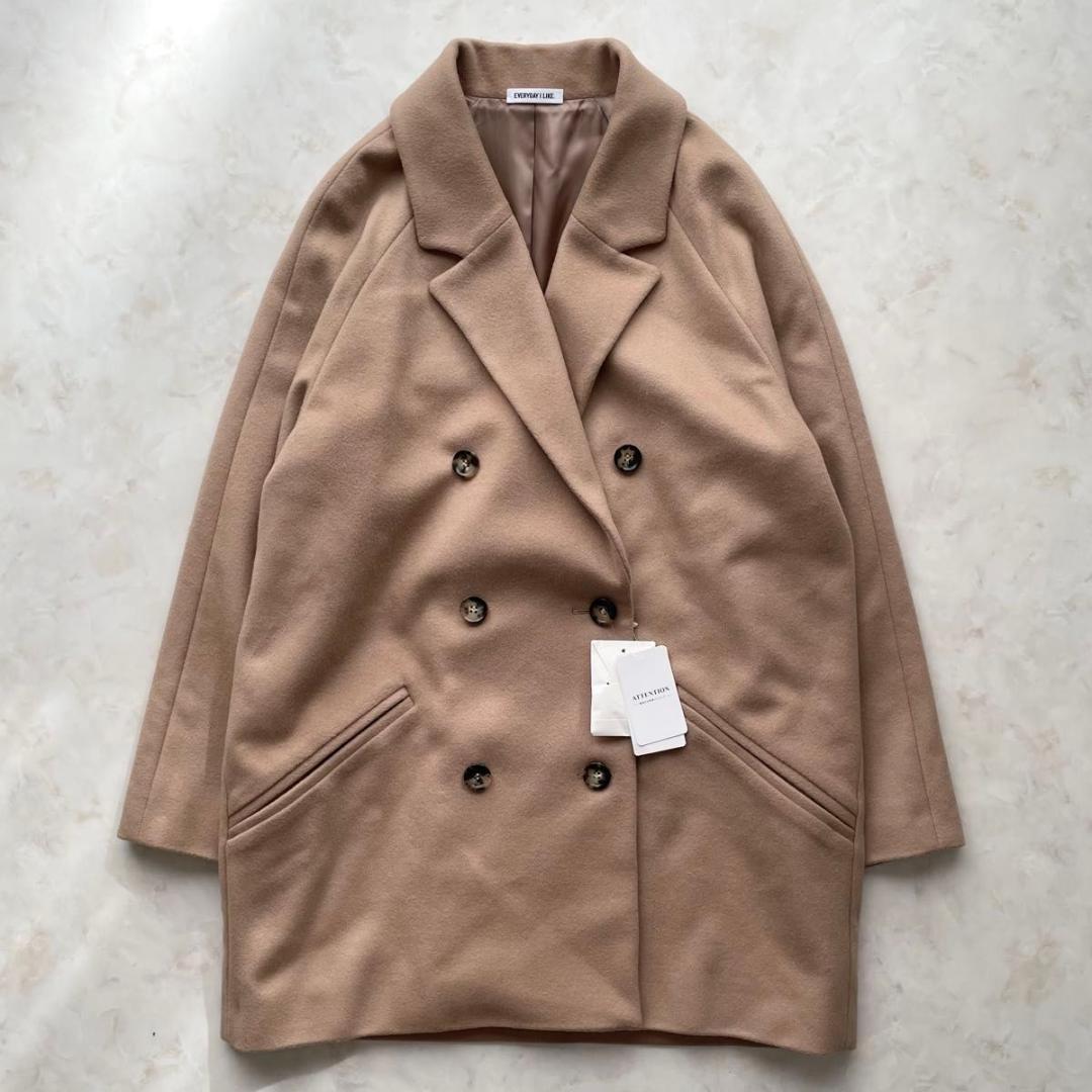 【新品】エヴリデイアイライク Short Double カシミヤチェスターコート