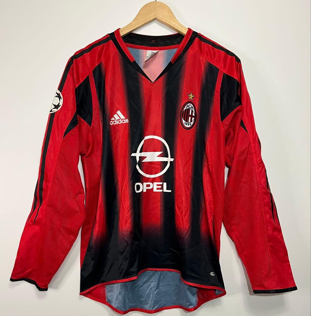adidas (アディダス) AC Milan 04-05 長袖シャツ Mサイズ