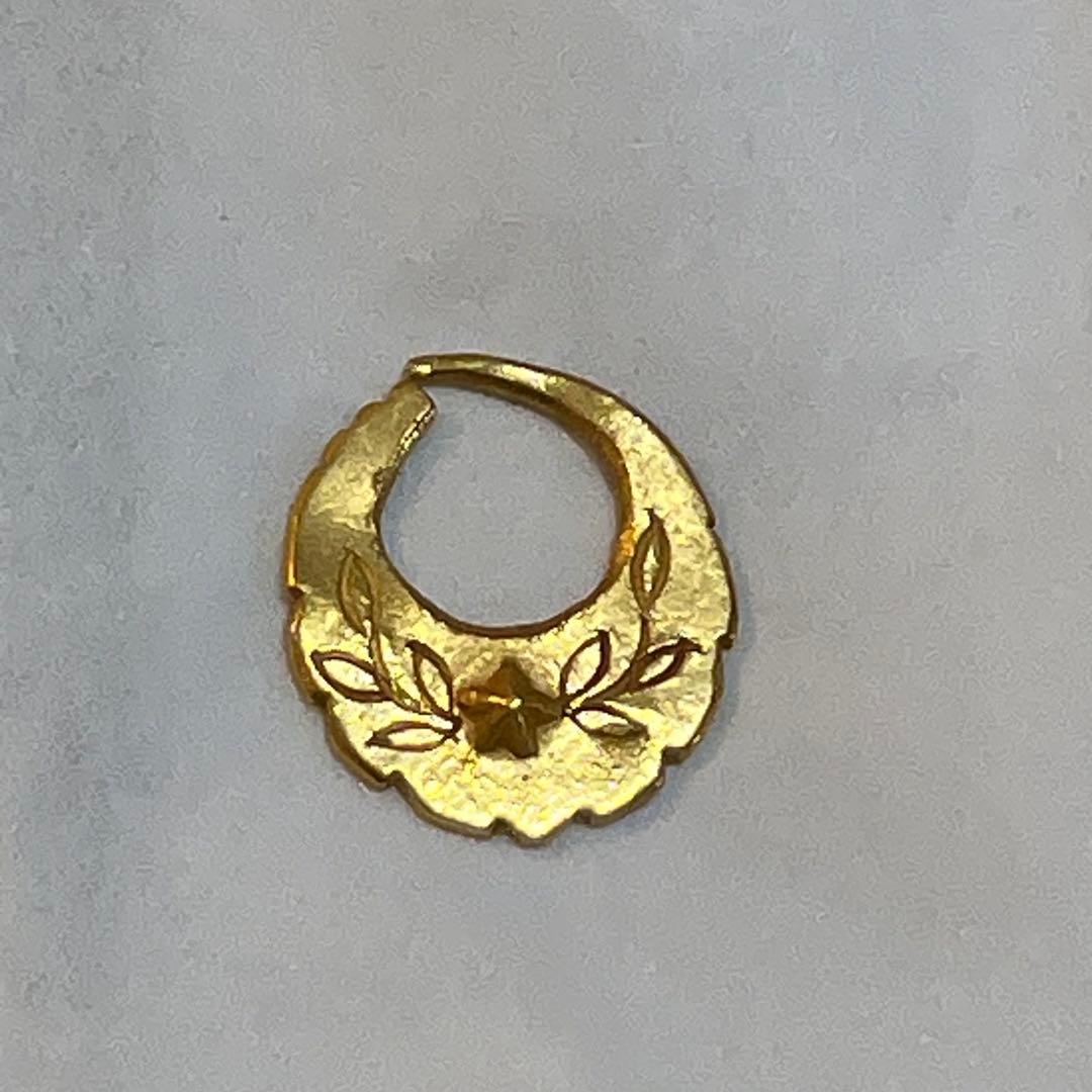 富*虎様 ビンゴブラザーズ　24Kピアス 星×月桂樹 右耳 ゴールド　岩本照Sn