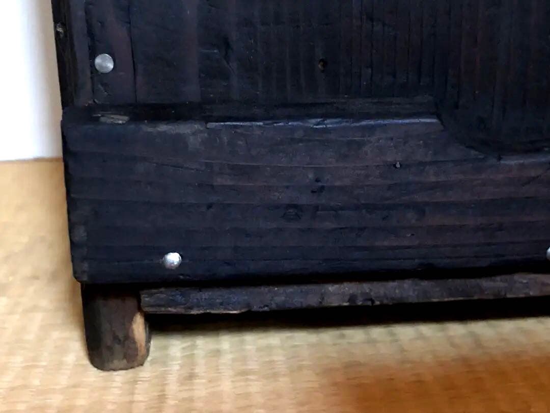 明治〜大正 骨董【職人手製】蕎麦猪口　食器棚 木製棚