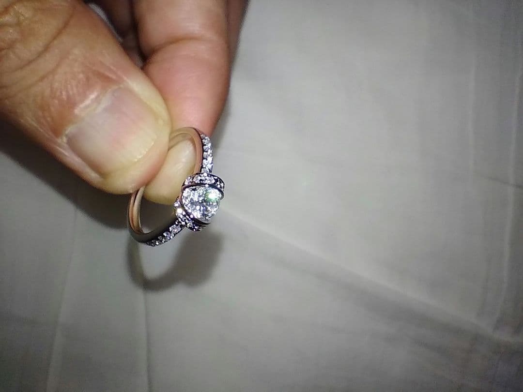 リボン　SILVERリング