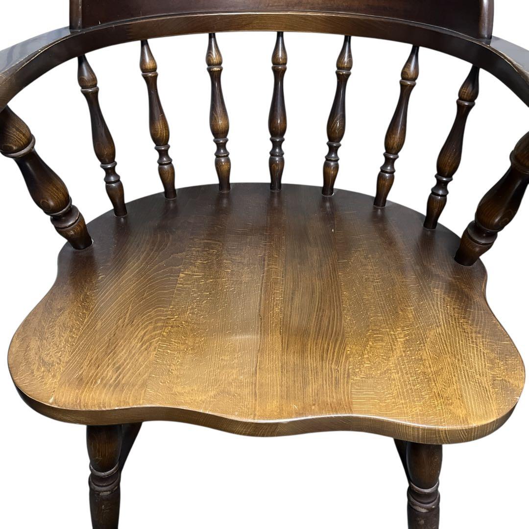 飛騨産業 ウィンザーアームチェア ダイニングチェア レトロ 椅子 キツツキ