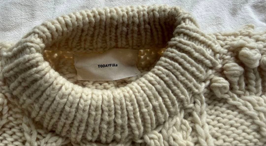 TODAYFUL Pattern Hand Knit パターンハンドニット