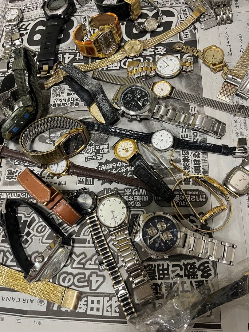 ジャンク時計まとめ売り！６０点以上！