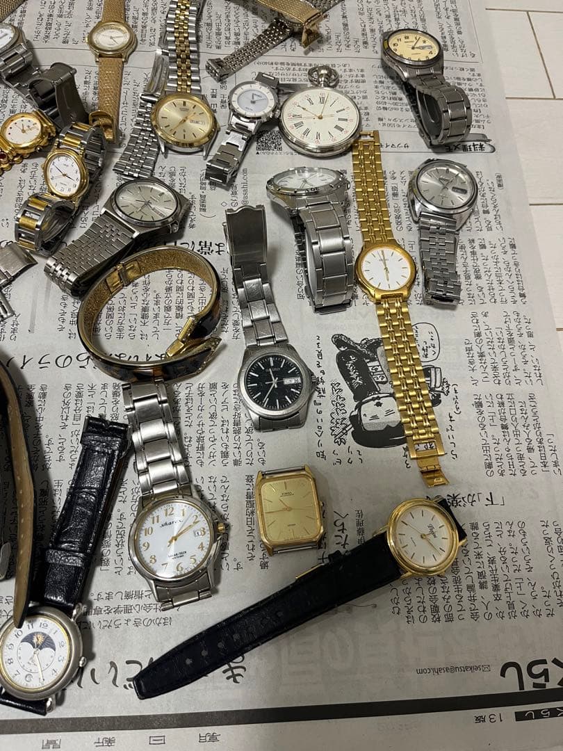 ジャンク時計まとめ売り！６０点以上！