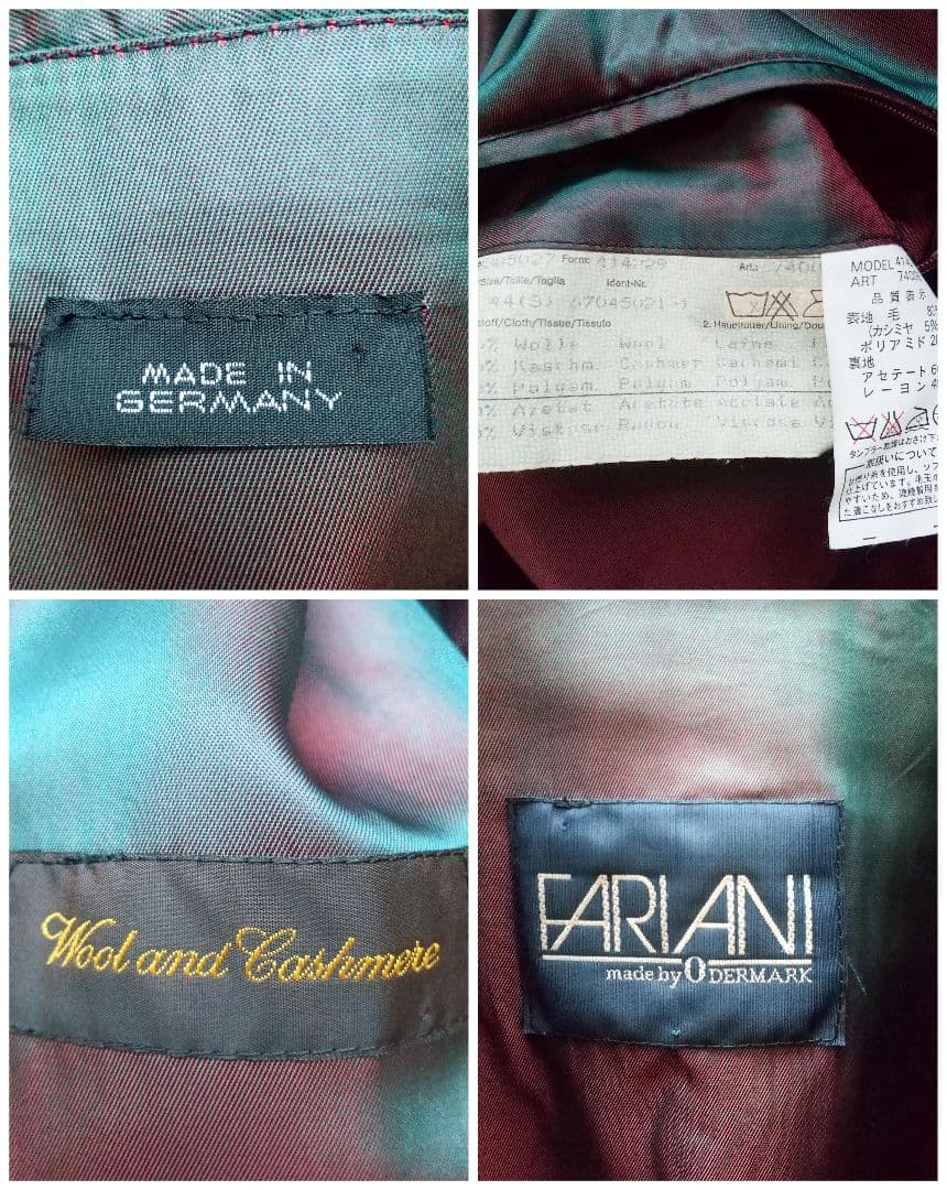 FARIANI ドイツ製 カシミア ウール コート