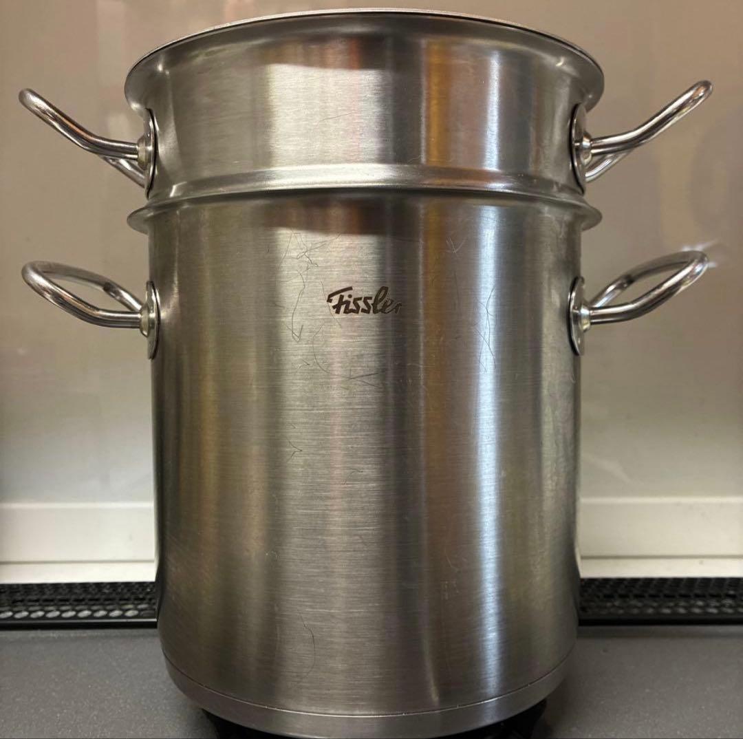 フィスラー　プロコレクション マルチスター　パスタ鍋　スチーマー　ステンレス