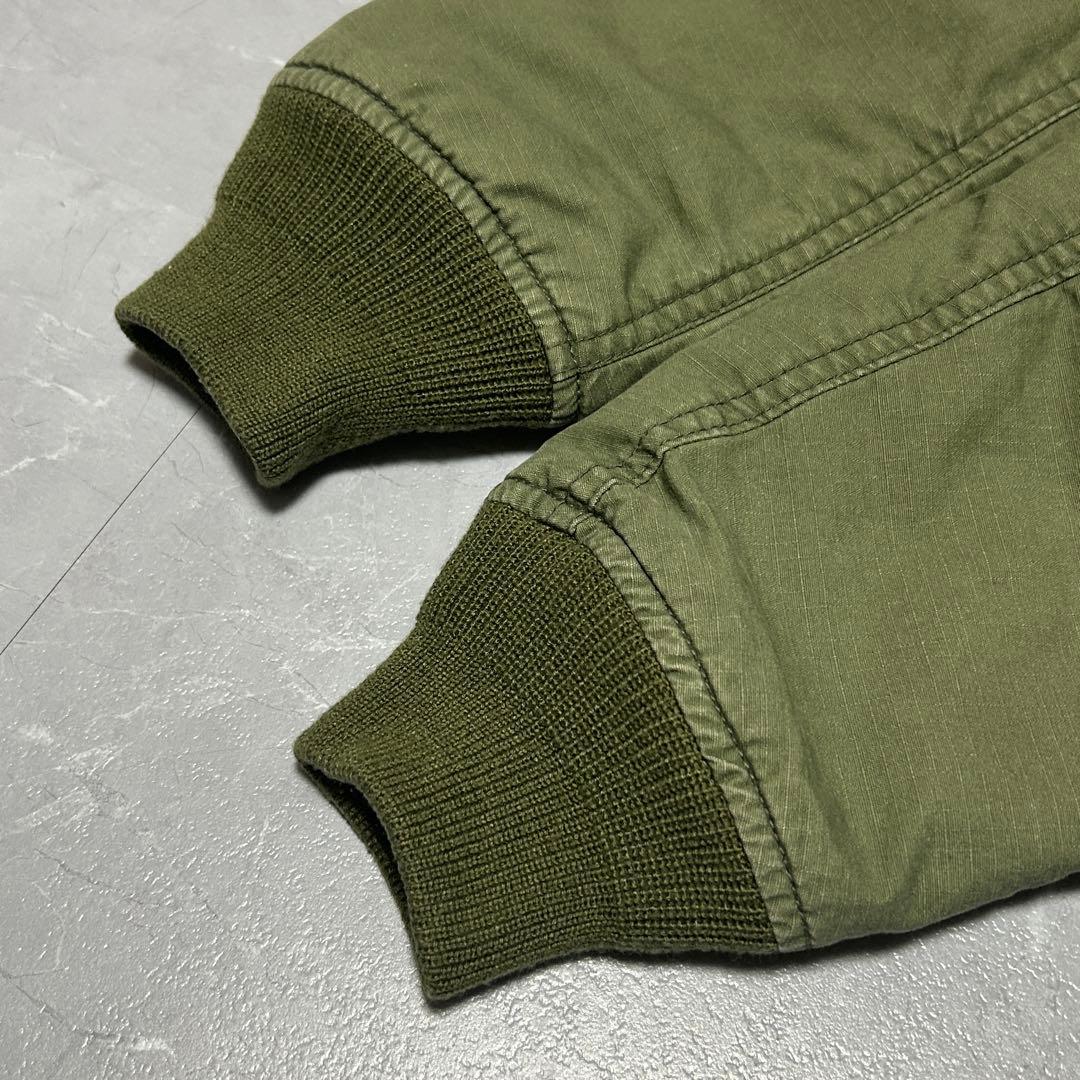 ★希少★【AVIREX】35周年記念 MA-1 フライトジャケット カーキ L